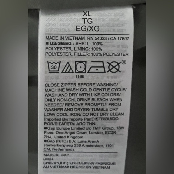 GAP Women's Light Gray Puffer Coat - Picture 10 of 10